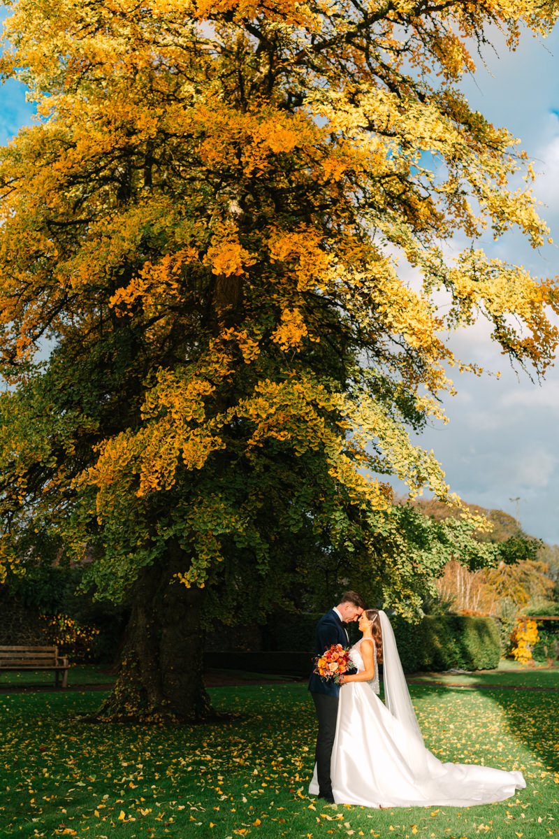 Elegant black tie wedding in Tankardstown House - Ciara and Cillin's autumn fun celebrations. 58