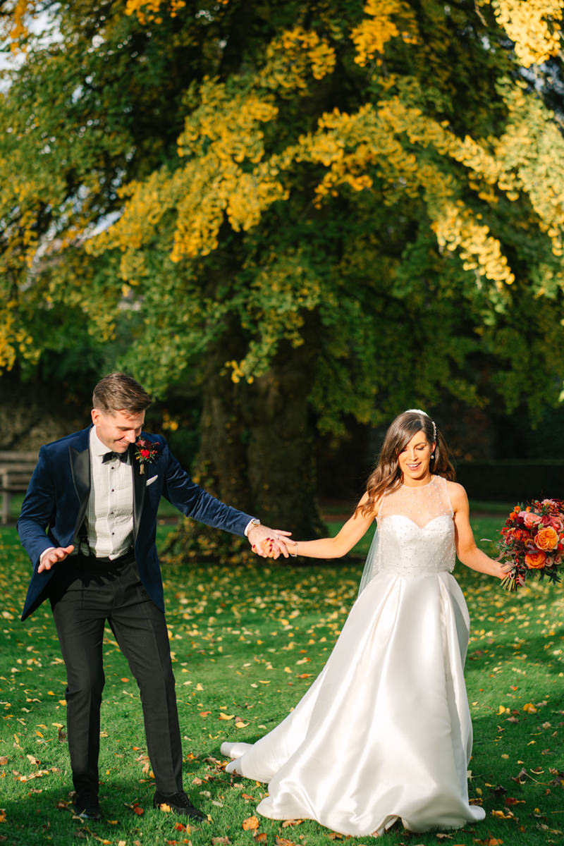 Elegant black tie wedding in Tankardstown House - Ciara and Cillin's autumn fun celebrations. 63