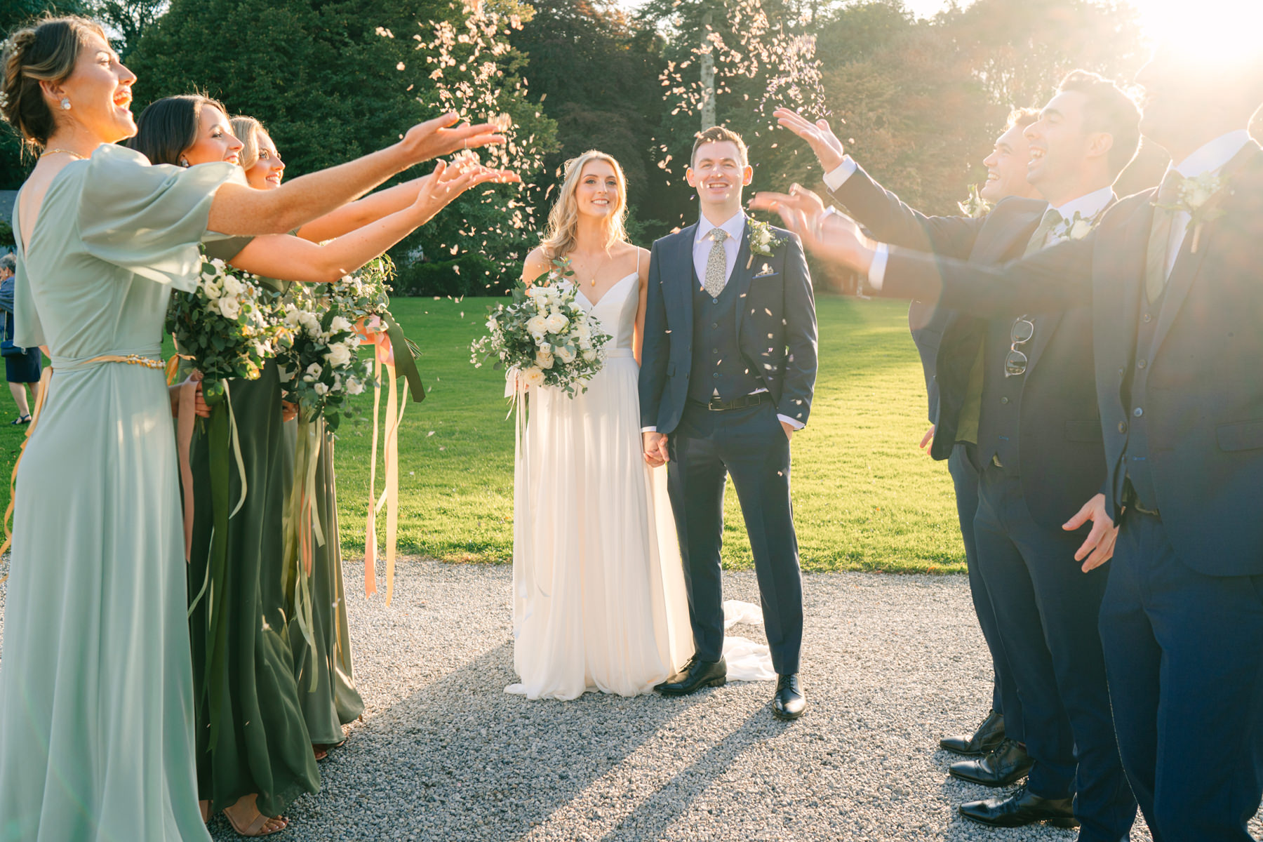 Rathsallagh house wedding couple