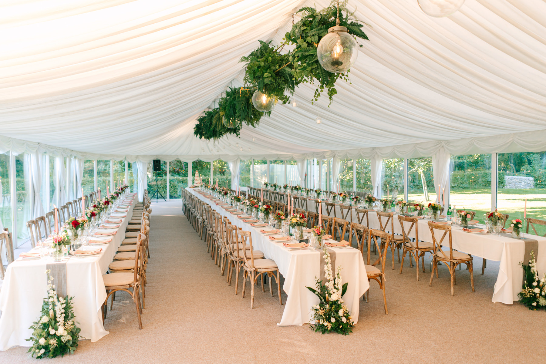 Cloughjordan House wedding table decor
