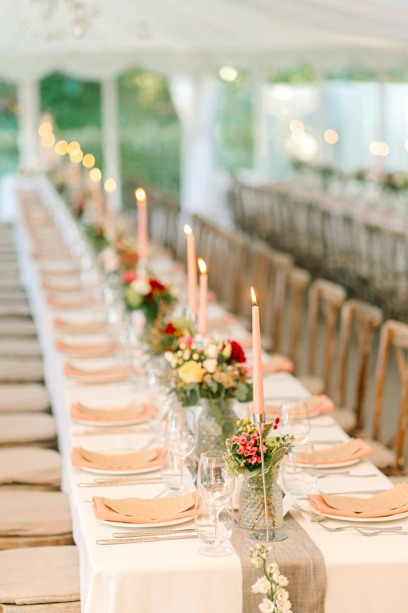 Cloughjordan House wedding table decor