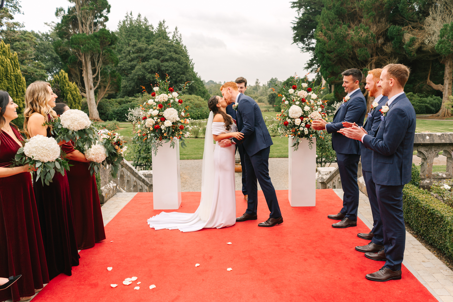 Markree Castle wedding - Victoria and Eamonn's simple, elegant, and fun celebration. 43