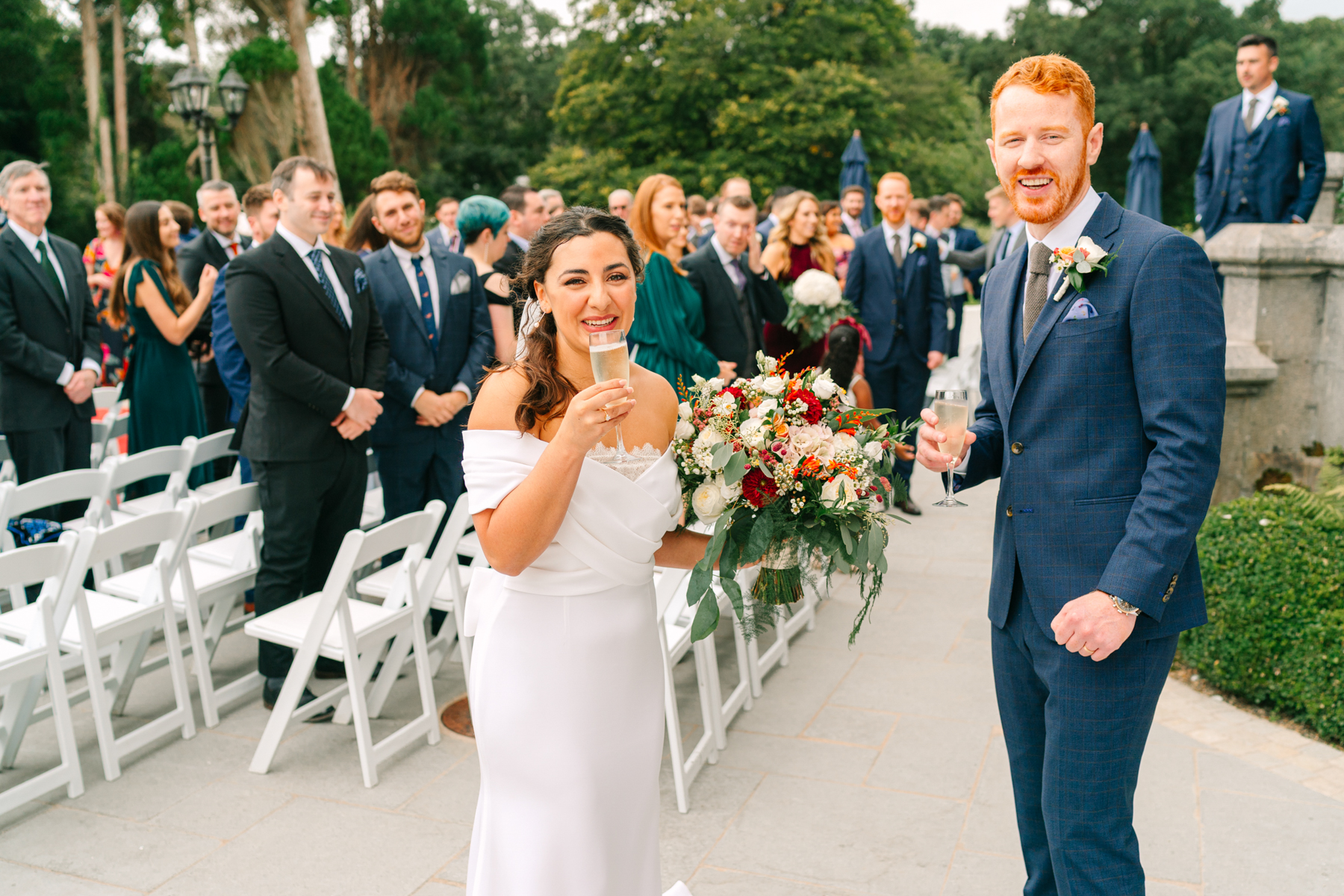 Markree Castle wedding - Victoria and Eamonn's simple, elegant, and fun celebration. 46