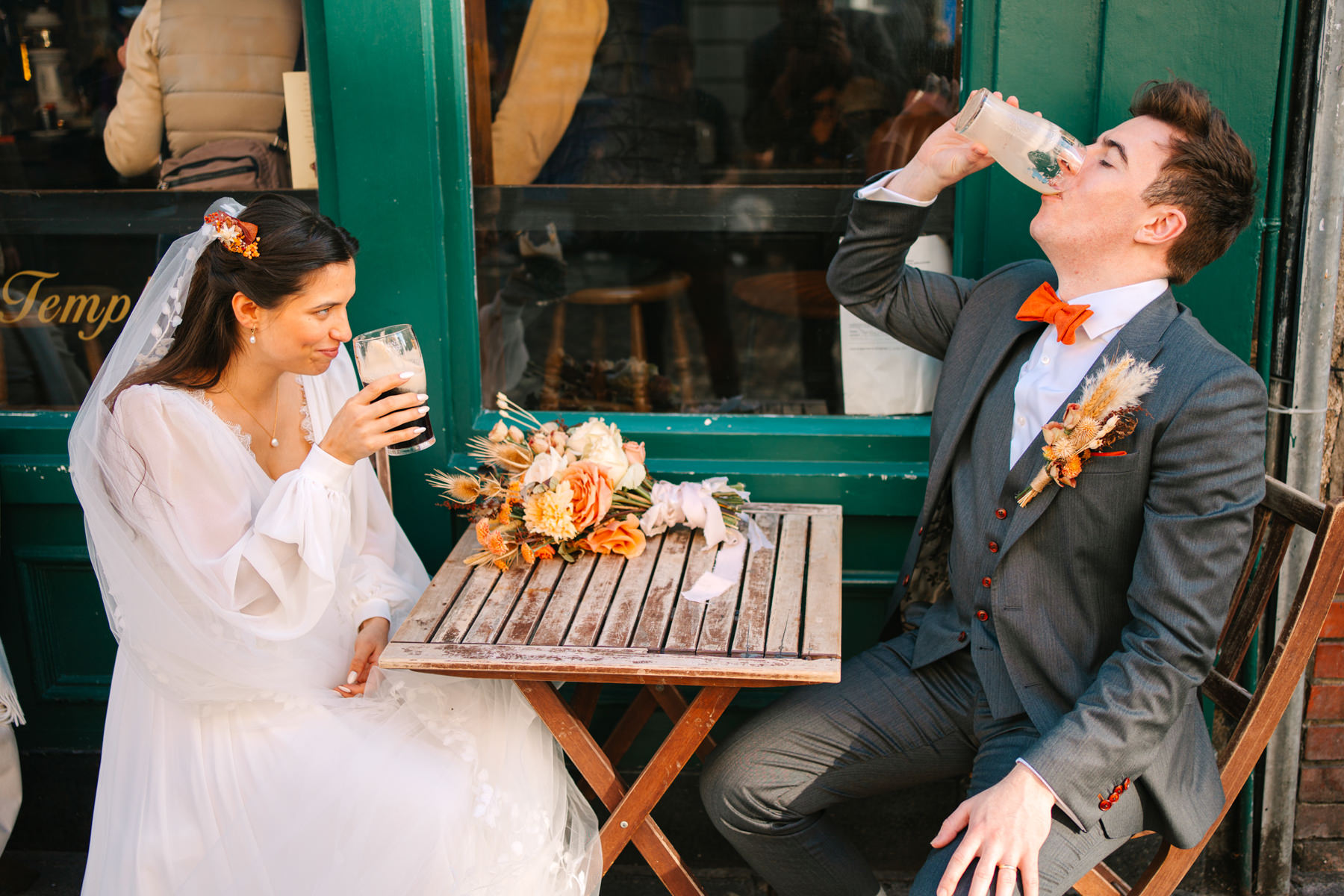 Smock Alley Theatre Wedding - Catalina & David's simple, beautiful wedding 61