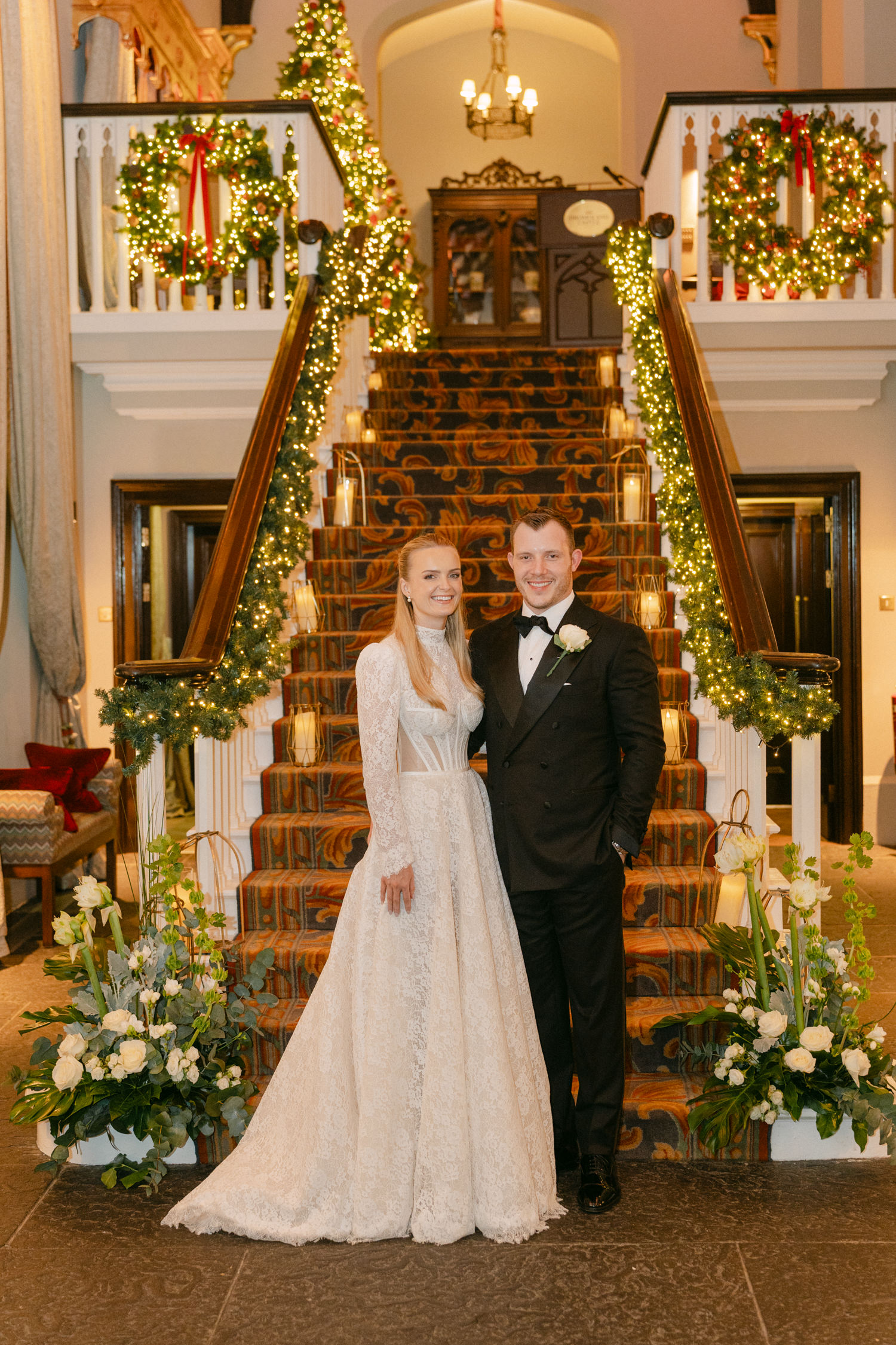 A Romantic Winter Dromoland Castle Wedding — Iseult & Gearoid 64 Romantic Dromoland Castle wedding photography